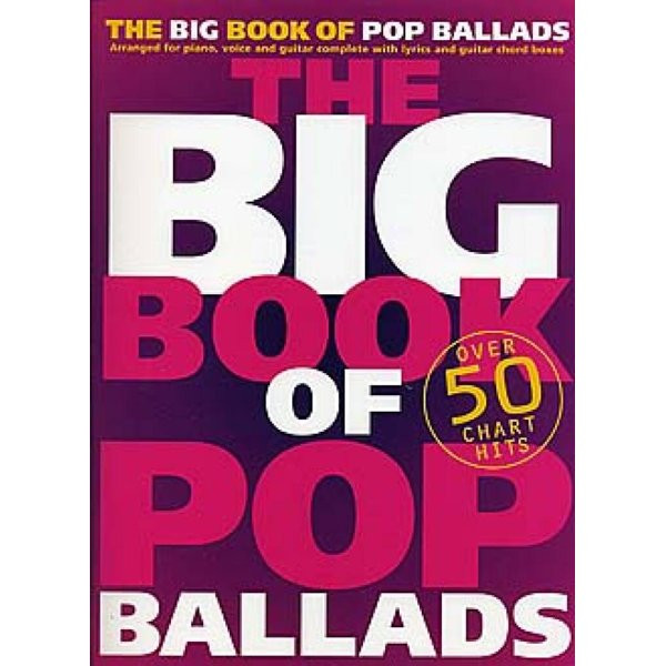 BLADMUZIEK - BIG BOOK OF POP BALLADS - PIANO, ZANG EN GITAAR