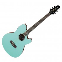 IBANEZ TALMAN TCY10E-SFH SEA FOAM GREEN - GITAAR AKOESTISCH WESTERN + EQ DOUBLE CUTAWAY