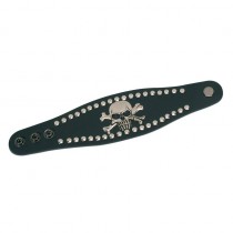 GAUCHO WRST-013 WRIST STRAP - ARMBAND SKULLS 'N BONES