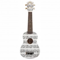 CLX CALISTA 21 NOTES - UKELELE SOPRAAN WIT + PRINT