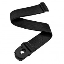 PLANET WAVES LOCK GUITAR STRAP POLYPROPYLENE BLACK - GITAARRIEM ZWART SLOT SYSTEEM