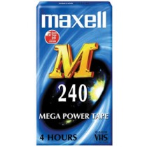 MAXELL MAX-E240M - VHS VIDEO CASSETTE 240MIN.