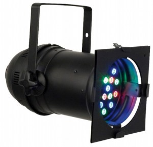 SHOWTEC 42435 - LED PAR 64 ZWART 1W RGB